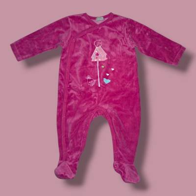 Pyjama hiver Fille, age 9 mois , marque GRAIN DE BLé